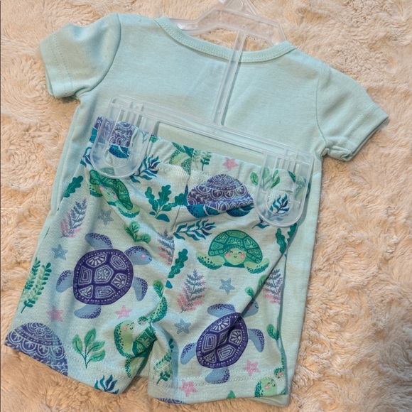 The Children's Place Aqua Turtle Pajama Set - Picture 2 of 3